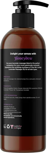 Miniatura 5 de Aceites de masaje dulces y sensuales para parejas, aceites de masaje románticos de cuerpo completo de mango y lavanda con aceite de almendras dulces