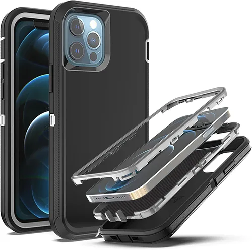 Miniatura 20 de YmhxcY Funda para iPhone 11 a prueba de golpes, a prueba de caídas, a prueba de polvo, 3 capas, duradera, resistente protección para teléfono Apple