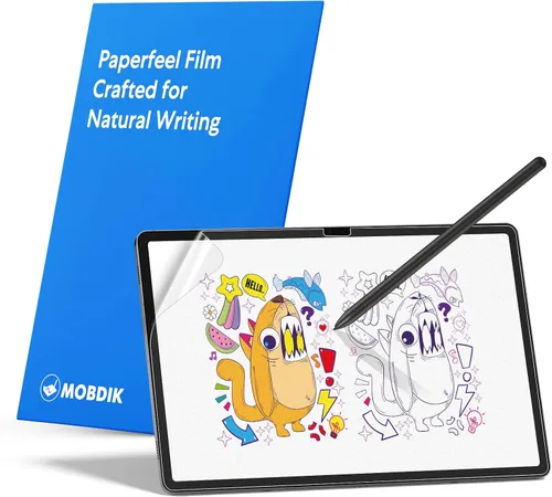 Miniatura 10 de MOBDIK Paquete de 2 protectores de pantalla Paperfeel compatibles con iPad Air 3 2019/iPad Pro 10.5 2017, película mate, antirreflejos, menos
