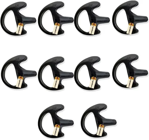 Miniatura 14 de Lsgoodcare 24 piezas de repuesto Earmold oreja izquierda para radio bidireccional tubo acústico auricular – Auriculares de silicona Walkie Talkie