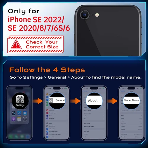 Miniatura 7 de Anqrp Funda resistente para iPhone 6/7/8/SE/SE2 con soporte de anillo mejorado y agarre, grado militar, a prueba de golpes, resistente y robusta
