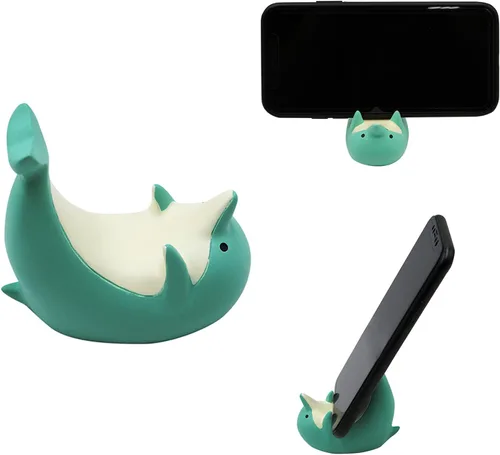 Miniatura 11 de ZGMYC Soporte para teléfono celular de tiburón lindo soporte de tableta de escritorio animales creativos soporte para teléfono inteligente soporte