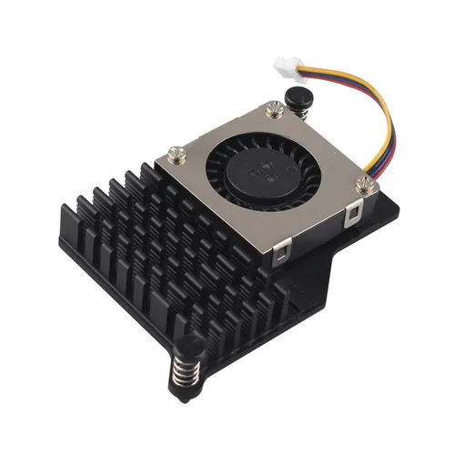 ZDE ZP536 Enfriador activo para Raspberry Pi 5 disipador de calor de aluminio soplador controlado por temperatura PWM Ventilador de refrigeración