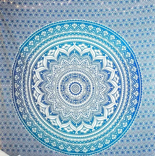 Miniatura 10 de ANJANIYA - Tapiz para colgar en la pared, diseño de mandala, nuevo sombreado dorado, decoración de dormitorio, metálico, hippy, arte de muro