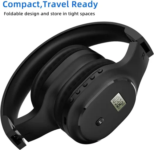 Miniatura 6 de Audífonos de Radio FM Personales Recargables y Portátiles con Mejor Recepción, Auriculares Inalámbricos con Protectores Auditivos para Correr