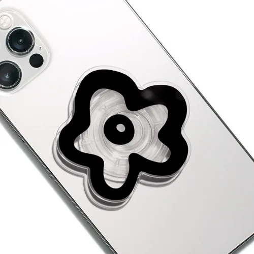 Miniatura 8 de OnTheGrip Lindo Diseño Transparente en Forma de Flor de Margarita Soporte de Teléfono Móvil Plegable Multifuncional para Smartphone, Tablet
