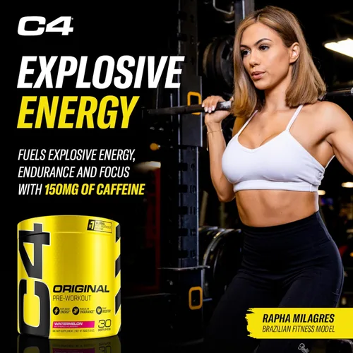 Miniatura 5 de Cellucor Original C4 - Paquete de creatina y preentrenamiento, sandía, 30 porciones + polvo de creatina Cor Performance, 72 porciones