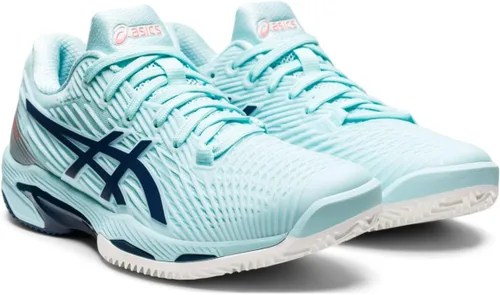 Miniatura 2 de ASICS Solution Speed FF 2 Clay - Tenis para mujer, parte superior aplicada en poliuretano, color azul claro/índigo claro, talla M, Azul