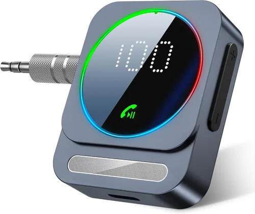 Miniatura 8 de SONRU Receptor Bluetooth 5.3 para Coche, Adaptador de Audio Inalámbrico para Coche/Estéreo de Casa/Auriculares con Cable/Altavoz, Adaptador Aux Negro