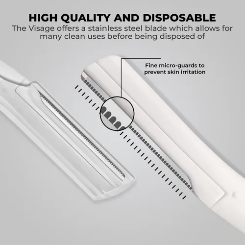 Miniatura 5 de Visage - Maquinillas de afeitar faciales de precisión, herramienta de dermaplaning de retoque, maquinilla de afeitar de cejas, eliminación de pelos