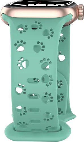 Miniatura 18 de Correa de silicona compatible con Apple Watch Band de 1.496 in, 1.575 in, 1.614 in, 1.654 in, 1.732 in, 1.772 in, 1.772 in, 1.772 in, 1.772 in, Humo