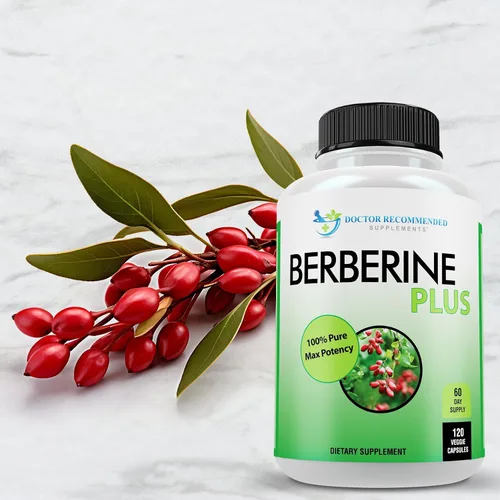 Miniatura 4 de DOCTOR RECOMMENDED SUPPLEMENTS Berberine Plus - 120 cápsulas vegetales con jalea real, 0.04 onzas (1200 mg) de berberina por porción