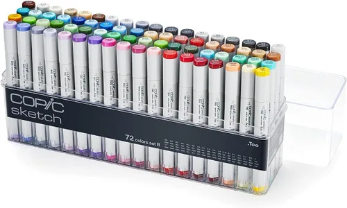 Copic Sketch, marcadores de alcohol ultra mezclables, juego B de 72 piezas Set B