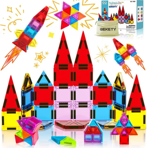 Mini fichas magnéticas para niños, juego de construcción magnética, juguetes de viaje STEM para niños y niñas de 3 años en adelante, juguete