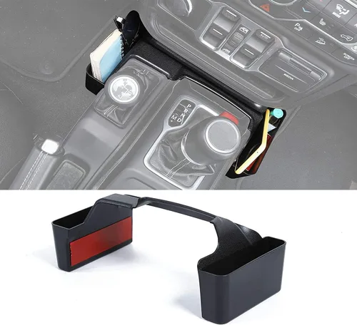 JWWY Organizador de bandeja de engranajes para 2018–2026+ para Jeep Wrangler JL JLU y para Gladiator JT 4xe, caja de almacenamiento de palanca de
