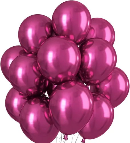 Miniatura 23 de Globos cromados verdes, 50 unidades de 10 pulgadas, globos metálicos de doble capa de color verde claro brillantes y gruesos, globos de látex