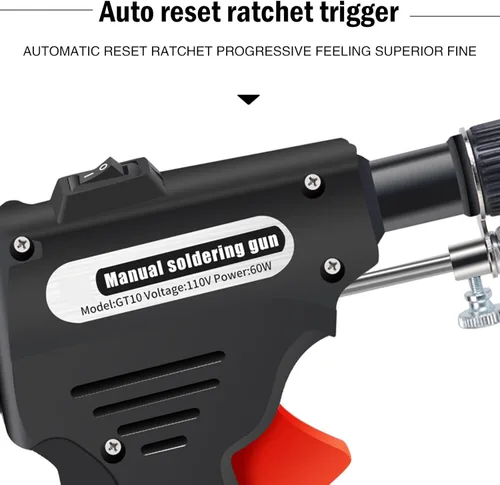 Miniatura 7 de Soldador de hierro multifunción, pistola de soldadura automática de mano, pistola de soldadura eléctrica para reparación de soldadura con una sola