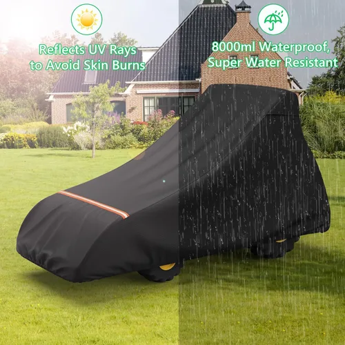 Miniatura 8 de AKEfit Cubierta de tractor, cubiertas de tractor impermeables resistentes, 420D Oxford impermeable, a prueba de polvo, protección UV, cubierta
