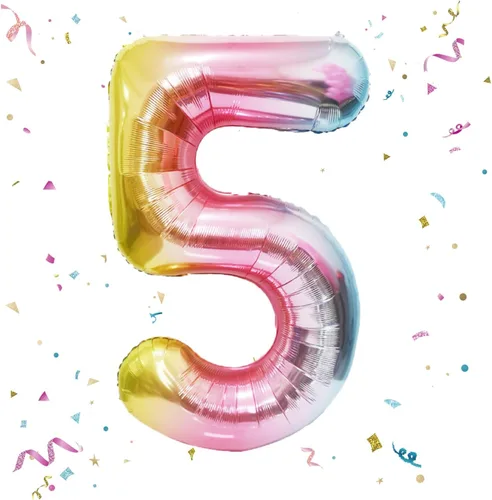 Miniatura 38 de Globos de números azul claro de 40 pulgadas, globos de aluminio de Mylar con helio para cumpleaños, globo número 6 para decoración de fiestas