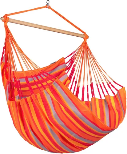 Miniatura 26 de LA SIESTA® - Silla Hamaca Columpio XL King Domingo - Silla Hamaca Colgante Resistente a la Intemperie y a los Desgarros - Silla Hamaca Columpio