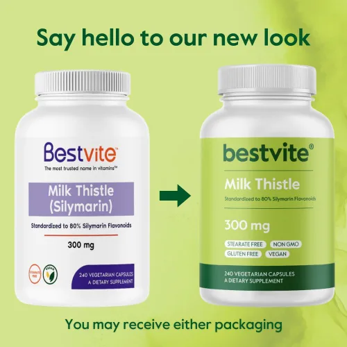 Miniatura 7 de BESTVITE Cardo mariano de 300 mg (240 cápsulas vegetarianas) - estandarizado al 80% de flavonoides de silimarina - Sin estearatos - Vegano - Sin OMG