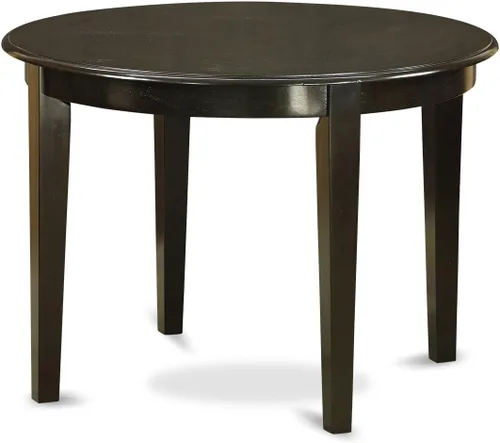 Miniatura 3 de East West Furniture BOCA3-CAP-C Boston - Juego de habitación de 3 piezas que contiene una mesa redonda de madera y 2 sillas de comedor de tela