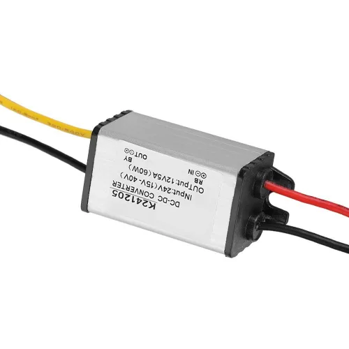 Miniatura 9 de Maxmartt Convertidor CC de 24 V a 12 V 5 A 60 W, convertidor de voltaje, adaptador de corriente CC impermeable, transformador resistente