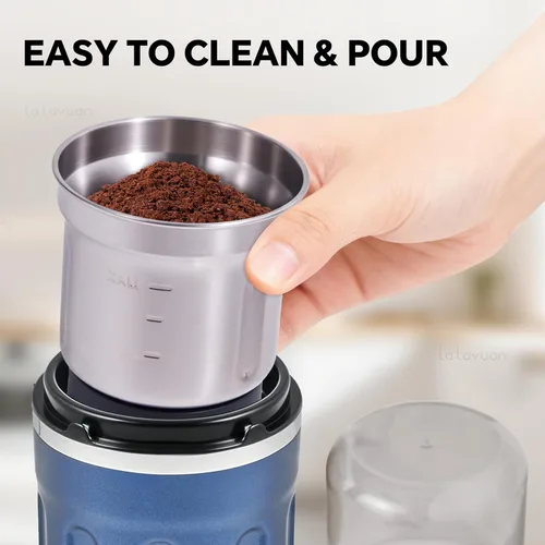 Miniatura 6 de Molinillo de café eléctrico, 28000 rpm, vegetales, semillas, molienda de especias, molienda en húmedo de cocina y molienda en seco 2 en 1, cuenco