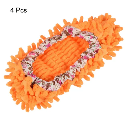 Miniatura 3 de MECCANIXITY Funda para zapatos de limpieza lavables multifunción de chenilla de microfibra plumero, pantuflas de fregona para pies, herramientas