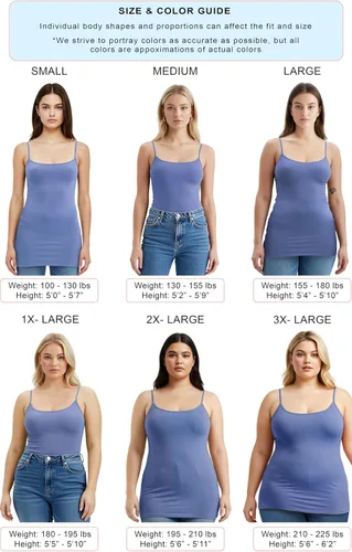 Miniatura 348 de Emmalise Camisola larga casual básica para mujer, con tirantes ajustables, top en capas