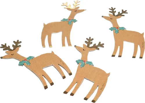 Miniatura 11 de Meri Meri Servilletas de Papel de Navidad (Paquete de 16), Papel Grueso y Absorbente de 3 Capas, Servilletas de Navidad con Forma Desechables