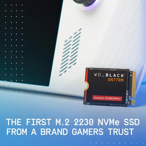 Miniatura 5 de WD_BLACK SN770M 1TB M.2 2230 NVMe SSD - PCIe Gen 4.0, velocidades de hasta 5,150 MB/s, para dispositivos de juego portátiles y portátiles