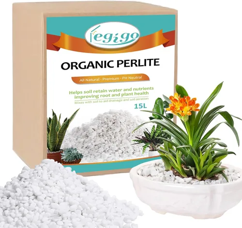 Miniatura 9 de Legigo - Perlita hortícola orgánica de 10 cuartos para plantas de interior - Mezcla acondicionadora y aditiva de suelo hortícola natural para 10