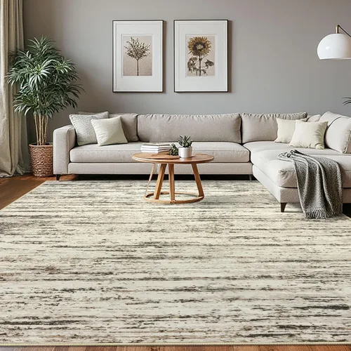 Miniatura 119 de Lansny Alfombra moderna abstracta de 2 x 5 pies, color negro, gris, blanco, lavable, alfombra de entrada para cocina, alfombra antideslizante suave