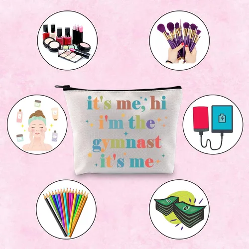 Miniatura 4 de TSOTMO Gimnasta equipo de gimnasia regalo regalo de graduación de gimnasta "It's Me, Hi I'm the Gymnast It's Me", bolsa de regalo para mujeres