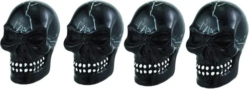 Miniatura 4 de Tapas de Llanta de Coche con Calavera Tapas de Rueda de Bicicleta Esqueleto Cubiertas de Vástago de Válvula de Aire para la Mayoría de Vehículos