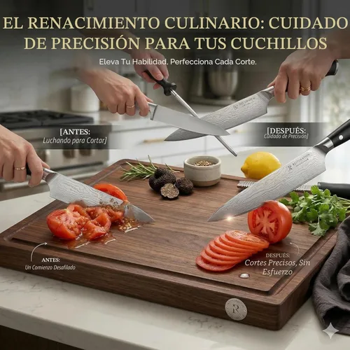 Miniatura 6 de Varilla afiladora de cuchillos, acero al carbono de 13 pulgadas para cuchillos de cocina, barra de afilado magnetizada profesional con chapado