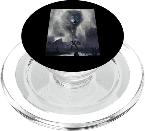 Miniatura 7 de Emblema vikingo Fenrir monstruoso lobo nórdico mitología PopSockets intercambiables PopGrip