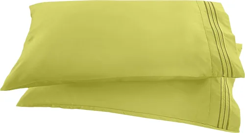 Miniatura 14 de Elegant Comfort ® Diseño de Cadena de 1500 Hilos, Calidad Egipcia de Lujo, Sedoso, Suave, Resistente a Arrugas y Decoloración, 2 Fundas de Almohada