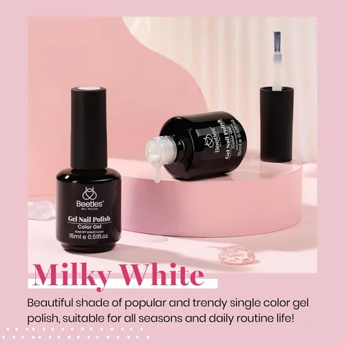 Miniatura 498 de Beetles - Esmalte de uñas de gel marrón – 0.5 onzas líquidas de esmalte de gel marrón oscuro, lámpara LED UV para uñas, regalo de manicura para I