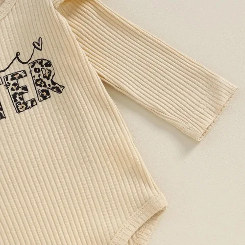 Miniatura 53 de Kuriozud Conjunto de mameluco con volantes para bebé recién nacida, con volantes, lindo conjunto de pantalones acampanados con diadema