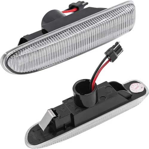 Miniatura 3 de Faros de Marca Lateral de Lente Transparente para BMW E46 1999-2001 Serie 3 Sedán E46 y 1999-2003 Serie 3 Coupé E46 LED Ámbar Delantero Marcador