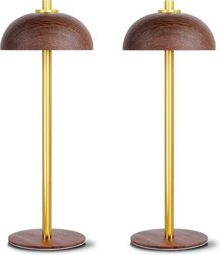 Miniatura 10 de Paquete de 2 lámparas de mesa inalámbricas, lámpara de mesa recargable portátil de 5000 mAh, 3 modos de color, luz de mesa de atenuación continua