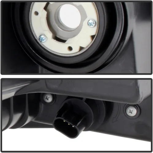 Miniatura 6 de ACANII - Juego de faros delanteros cromados para Dodge Avenger 2008-2014, juego de repuesto para el lado del conductor + del pasajero