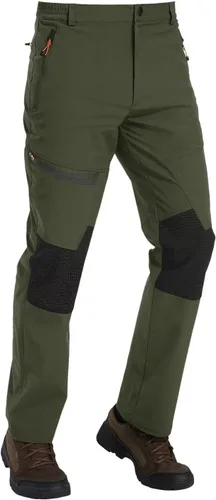 Miniatura 2 de TACVASEN pantalones de senderismo para hombre, con forro polar, reforzados en las rodillas, ligeros, para esquí y snowboard, sin cinturón