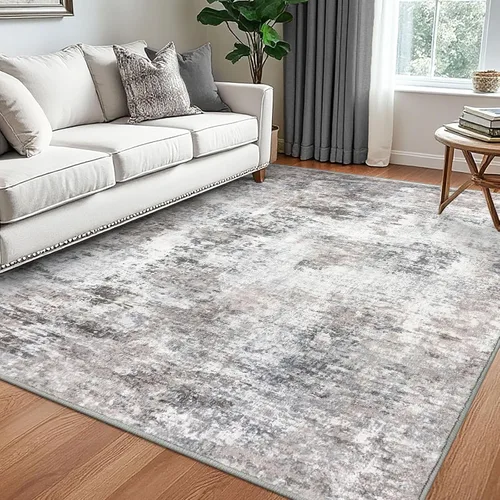 Miniatura 13 de Lansny Alfombra pequeña abstracta de 2 x 3 pies, alfombra de entrada, alfombra lavable para puerta de entrada, alfombra lavable antideslizante