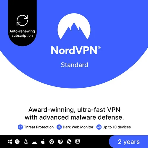 Miniatura 21 de NordVPN Standard, 10 Devices, 1-Year, VPN & Cybersecurity, Digital Code