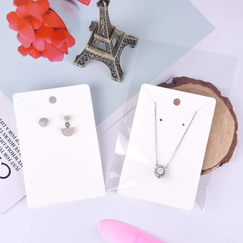 Miniatura 6 de MIAHART Juego de 150 tarjetas para aretes, collares, tarjetas de exhibición con 150 bolsas para vender aretes de bricolaje, aretes y exhibición