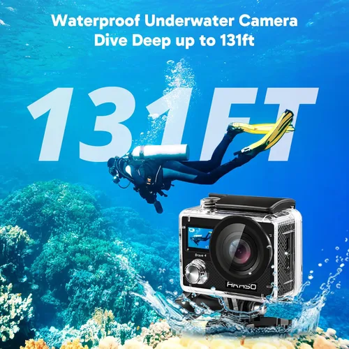 Miniatura 5 de AKASO Brave 4 Cámara de Acción con Empuñadura Flotante Impermeable y Paquete de Bolsa de Transporte - 4K30 20MP Ultra HD EIS 131ft Cámara