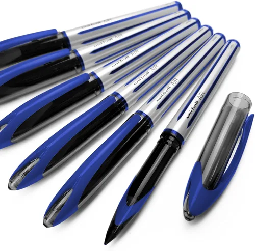 Uni-Ball AIR UBA-188-L - Bola mediana de 0.028 in, paquete de 6 unidades, color azul